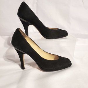 Cole Haan Nike Air Black Suede Platform Heels Pumps